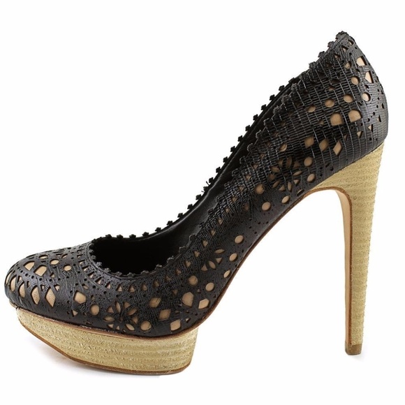 BCBG Max Azria Black Platform Heels NWOB - Picture 5 of 8